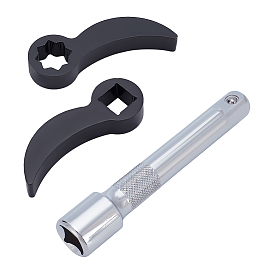 4 Инструмент для снятия колпачков гаек и болтов колес автомобиля Hascrome, с торцевым ключом из высокоуглеродистой стали 1PC