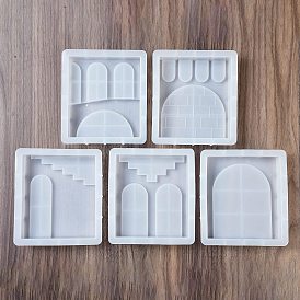 DIY Silicone Display Molds, Resin Casting Molds, Clay Craft Mold Tools, Rectangle