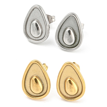 304 из нержавеющей стали серьги, авокадо