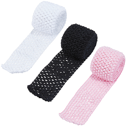 6м 3 цвета эластичная полиэстерная лента детские повязки на голову, аксессуары для волос