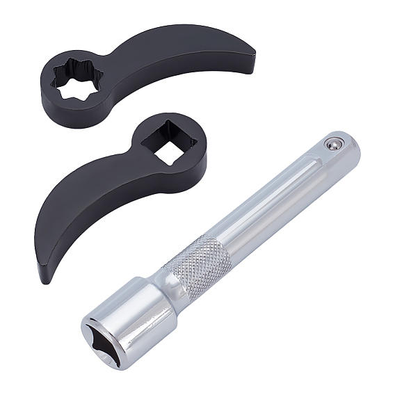 4 Инструмент для снятия колпачков гаек и болтов колес автомобиля Hascrome, с торцевым ключом из высокоуглеродистой стали 1PC