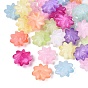 Two Tone Color Transparent Acrylic Beads, Flower