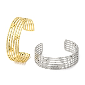 Butterfly 304 Stainless Steel Cuff Bangles for Women