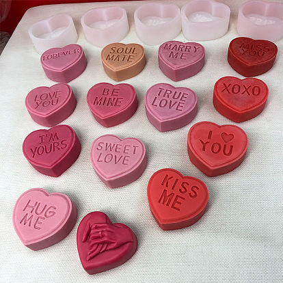 Heart Soap Food Grade Silicone Molds, for DIY Soap Craft Making