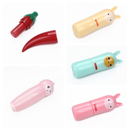 Plastic Craft Sewing Needles Holder Case, Sewing Pin Storage Tools, Hot Pepper/Sheep/Doll