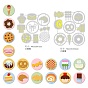 2 шт 2 стили трафареты для штампов из углеродистой стали, для diy scrapbooking, Фотоальбом, декоративная бумага для тиснения, цвет нержавеющей стали, десерт