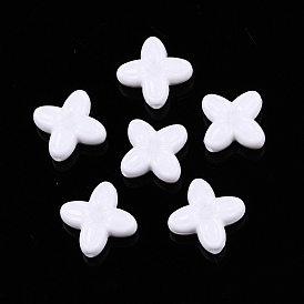 Opaque Acrylic Beads, Flower