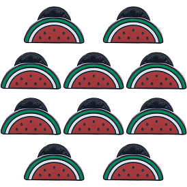 10 шт. Застежки для булавок из эмалированного сплава в виде арбуза для рюкзака и одежды