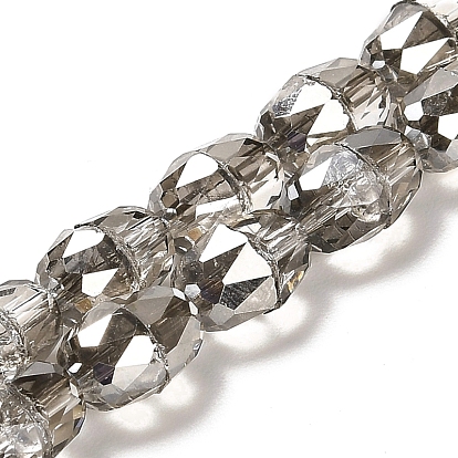 Transparent Glass Beads Strands, Faceted, Bell