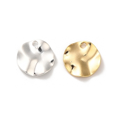 Латунь прелести, плоский круглый шарм, без кадмия и без свинца