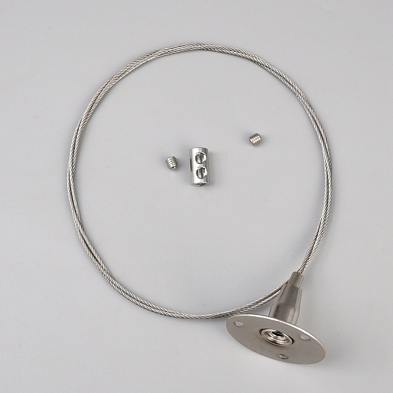 Steel Cable Suspension Hook with Mounting Plate