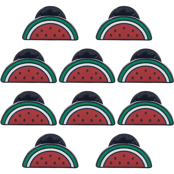 10 шт. Застежки для булавок из эмалированного сплава в виде арбуза для рюкзака и одежды