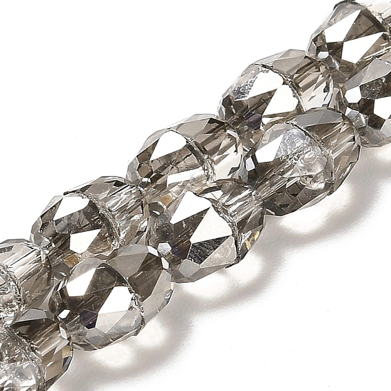 Transparent Glass Beads Strands, Faceted, Bell