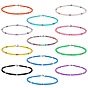 Ensemble de colliers de perles de surfeur heishi en argile polymère, colliers preppy