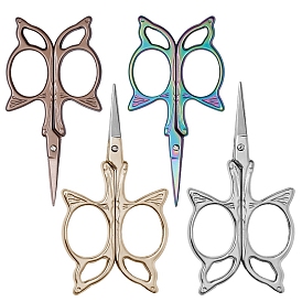 201 Stainless Steel Sewing Embroidery Scissors, Butterfly Handcraft Scissors for Needlework