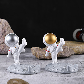 Creative astronaut astronaut mobile phone holder small ornaments resin children's room gift