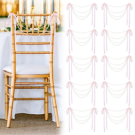 10 Decoraciones para fiestas de poliéster y plástico (piezas), lazo
