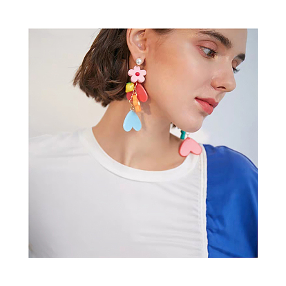 Brass Stud Earring Settings, with Iron Pin, Loop, Plastic Ear Nuts/Earring Backs