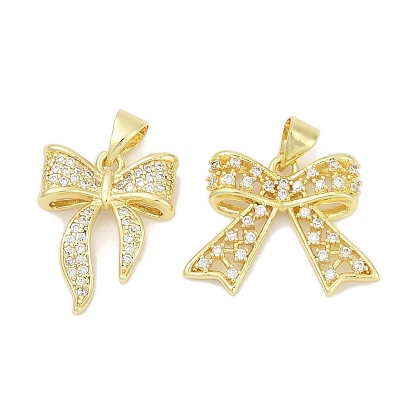 Латунные микро проложить кубического циркония подвески, бантом, без свинца и без кадмия, долговечный, стойки покрытие