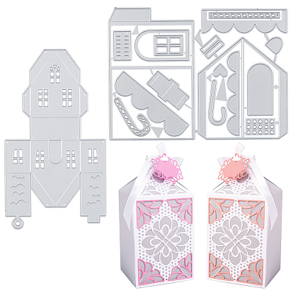 Carbon Steel Cutting Dies Stencils, for DIY Scrapbooking/Photo Album, Decorative Embossing DIY Paper Card, House