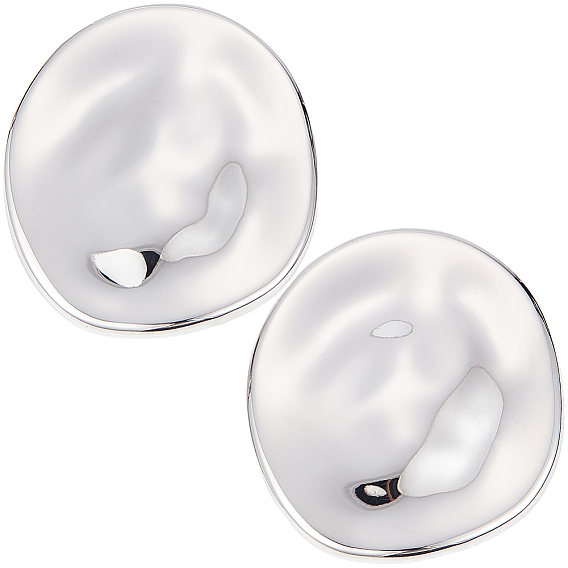 2 broches en alliage pcs, plat rond
