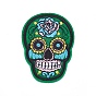 Computerized Embroidery Cloth Iron On Patches, Costume Accessories, Appliques, Sugar Skull, For Mexico Holiday Day of the Dead