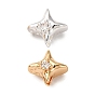 Латунные микропаве из прозрачного кубического циркония, без кадмия, без никеля и без свинца, звезда