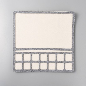 Designtafeln aus Filzperlen, Viereck