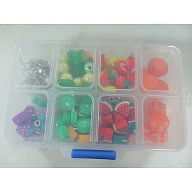 Kits de fabrication de boucles d'oreilles pendantes en pâte polymère à faire soi-même
