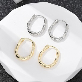 Латунные серьги-кольца