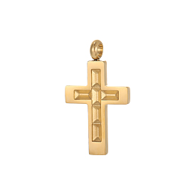 Подвески-крестики 304 из нержавеющей стали, ионное покрытие (ip)