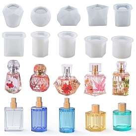 Perfume Bottle DIY Food Grade Silicone Mold, Resin Casting Molds, for UV Resin, Epoxy Resin Craft Making