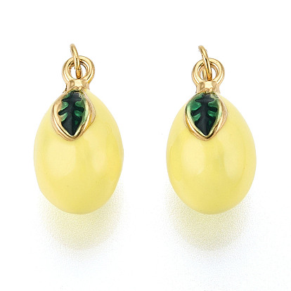 304 нержавеющей стальной эмали подвески, груша, с целью перехода в кольце, ионное покрытие (ip), реальный 18 k позолоченный