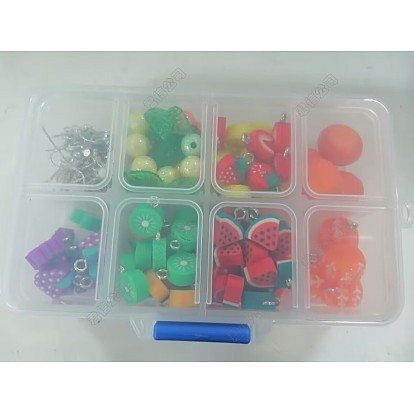 Kits de fabrication de boucles d'oreilles pendantes en pâte polymère à faire soi-même
