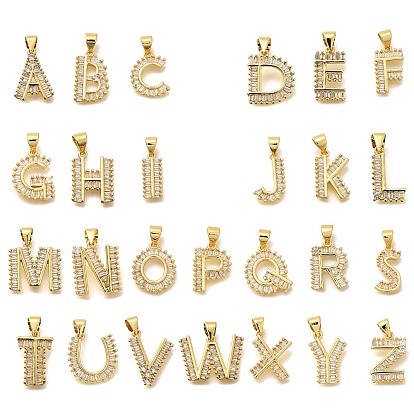 Стойка металлическая латунная микропрофилированная кубическая циркония подвески, долговечный, без свинца и без кадмия, реальный 18 k позолоченный, письмо амулеты