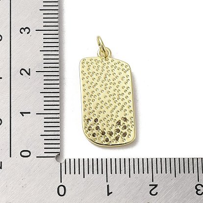 Micro cuivres ouvrent pendentifs zircone cubique, avec l'émail, avec anneau de saut, réel 18 k plaqué or, visage abstrait