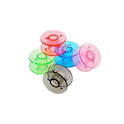Transparent Plastic Bobbins, Sewing Thread Holders, for Sewing Tools
