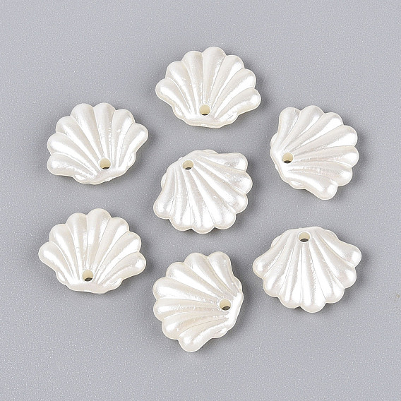 Абс пластмассовые жемчужные подвески, формы раковины