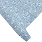 ПВХ кожаная ткань, для поделок, цветочным узором