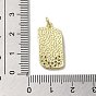 Brass Micro Pave Cubic Zirconia Pendants, with Enamel, with Jump Ring, Real 18K Gold Plated, Abstract Face