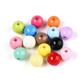 Краска для запекания непрозрачные акриловые бусины, круглые