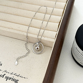 925 Кольцо из стерлингового серебра с подвеской в виде яблока для рождественского подарка