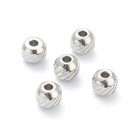 202 Stainless Steel Beads, Rondelle, Fancy Cut