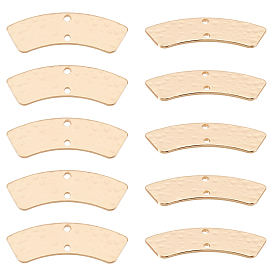 30 шт. латунные подвески для разъемов, закругленный прямоугольник, без никеля 