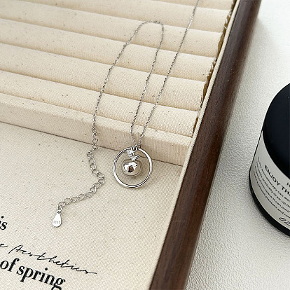 925 Кольцо из стерлингового серебра с подвеской в виде яблока для рождественского подарка