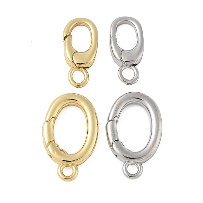 Латунное пружинное кольцо, с петлей, долговечный, без свинца и без кадмия