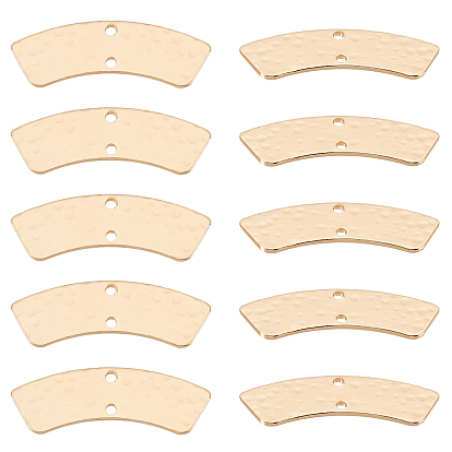 30 шт. латунные подвески для разъемов, закругленный прямоугольник, без никеля 