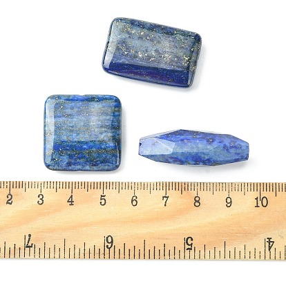 Natural Lapis Lazuli Beads, Square & Round & Oval, Mixed Shapes