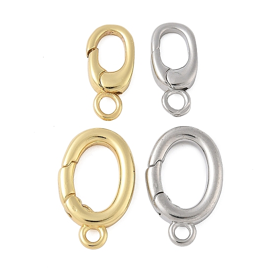 Латунное пружинное кольцо, с петлей, долговечный, без свинца и без кадмия