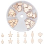 ARRICRAFT 304 Stainless Steel Charms, Stamping Blank Tag, Mixed Shape
